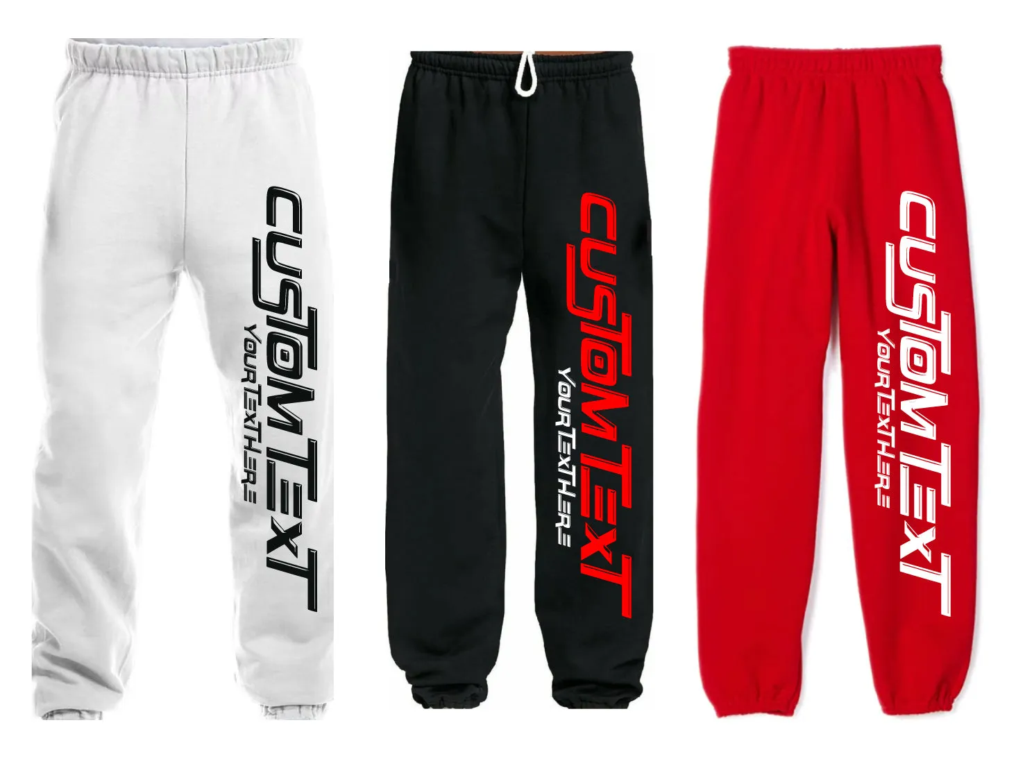 Customize Your Own Racing Font Sweatpants