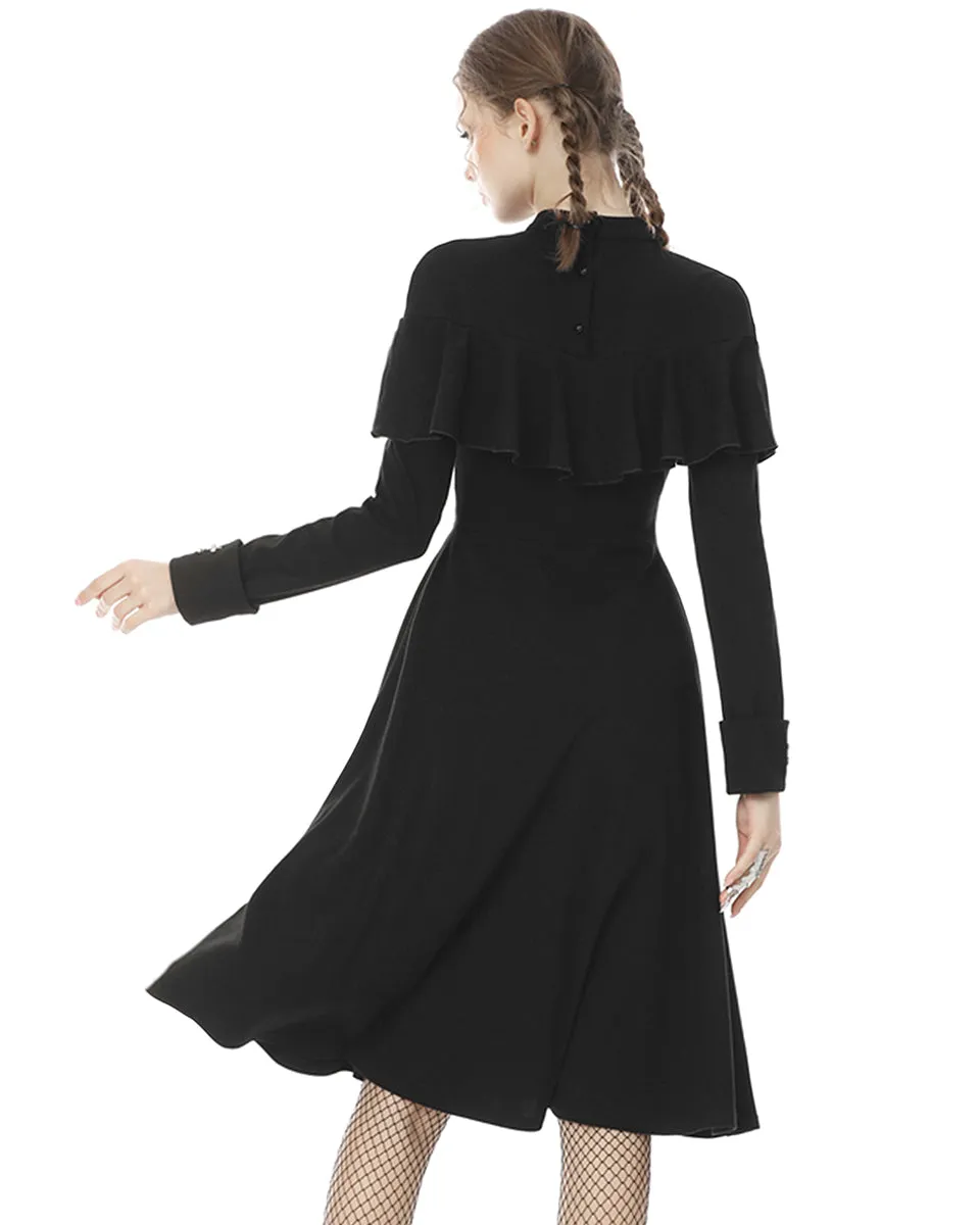 Dark In Love Faithless Gothic Crucifix Midi Dress