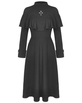 Dark In Love Faithless Gothic Crucifix Midi Dress