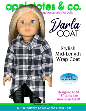 Darla Coat 18 Inch Doll Sewing Pattern