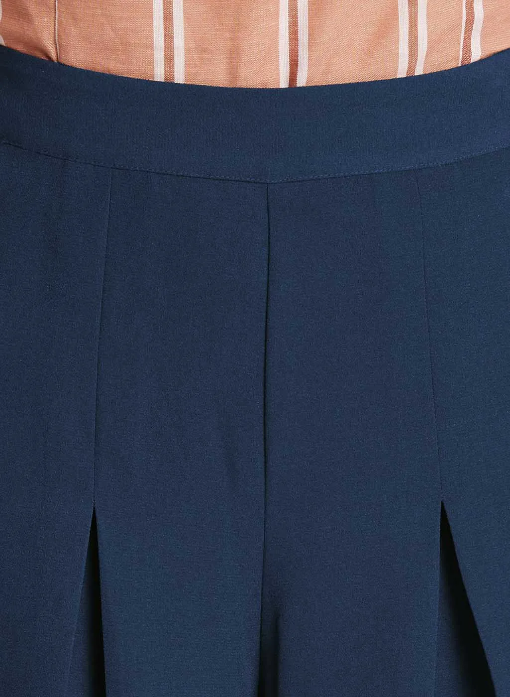 Detailed Pleated Culottes