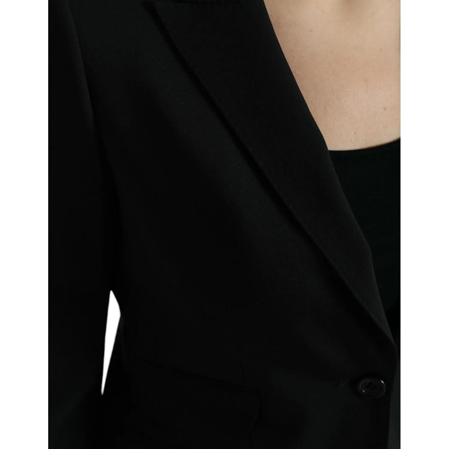 Dolce & Gabbana Chic Wool Blend Peak Lapel Blazer