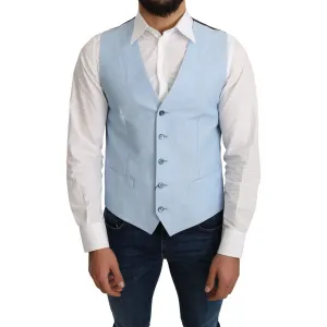 Dolce & Gabbana Elegant Azure Men's Formal Vest