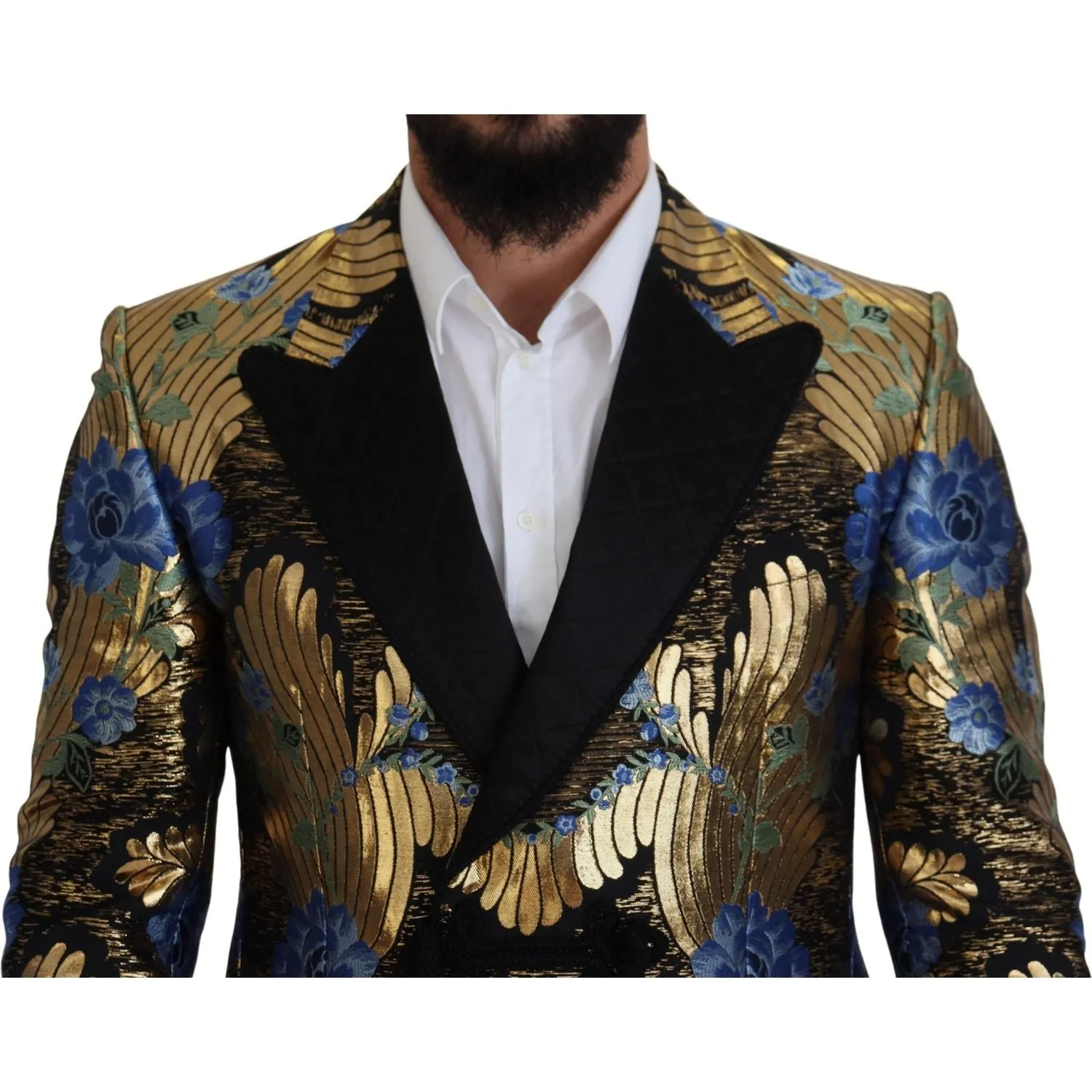 Dolce & Gabbana Elegant Floral Evening Party Blazer