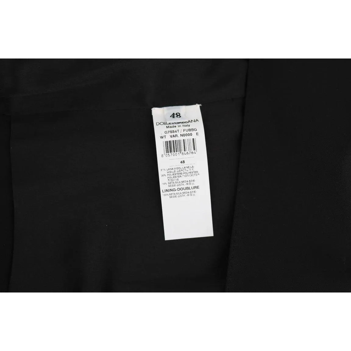 Dolce & Gabbana Elegant Slim Fit Formal Vest in Black