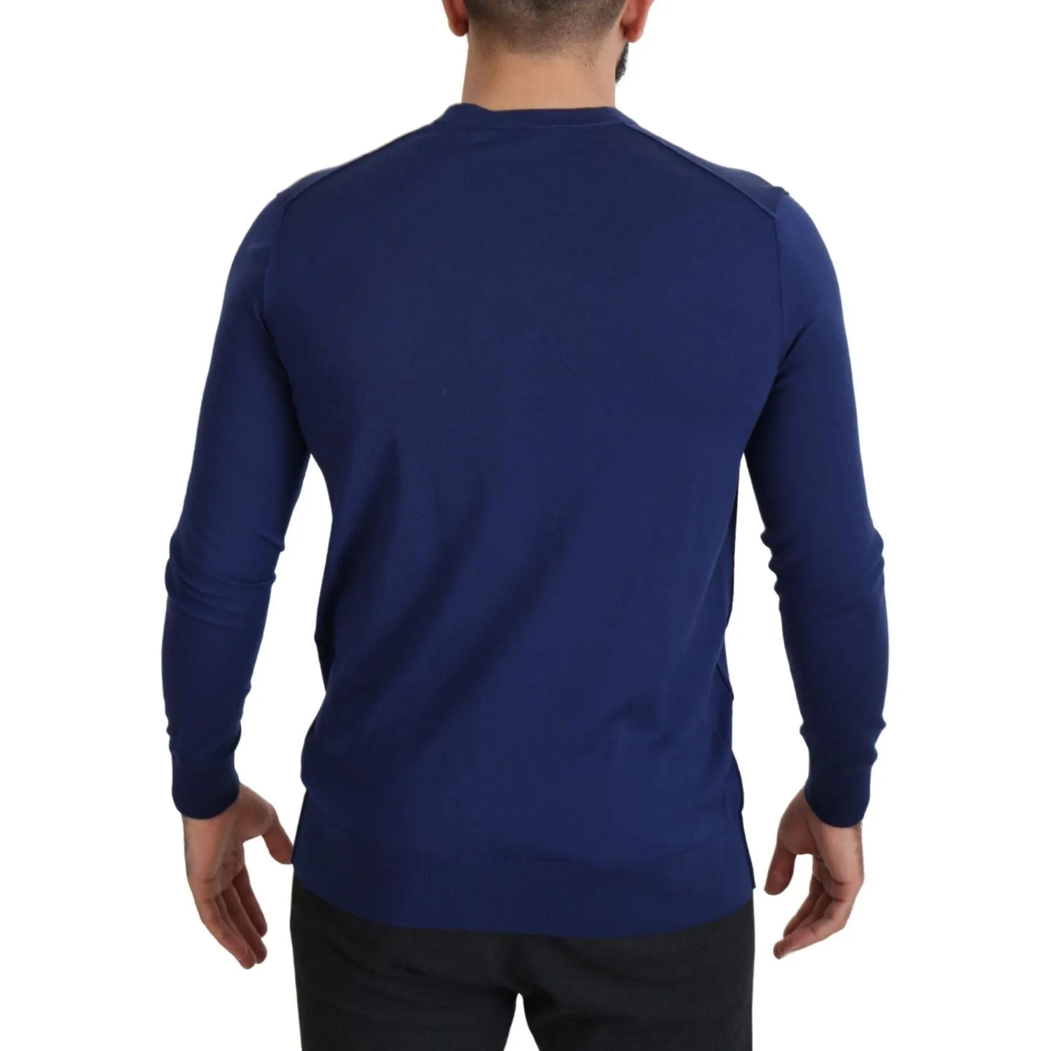 Dolce & Gabbana Elegant Virgin Wool Blue Cardigan Sweater