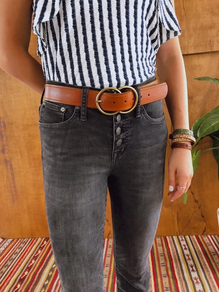 Double Circle Buckle Belt (5028)