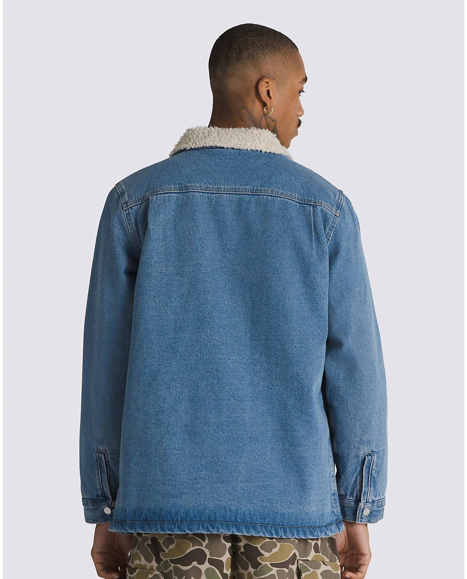 Drill Chore Denim Sherpa Coat