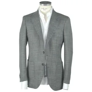 Emilio Romanelli Gray Wool Men Blazer