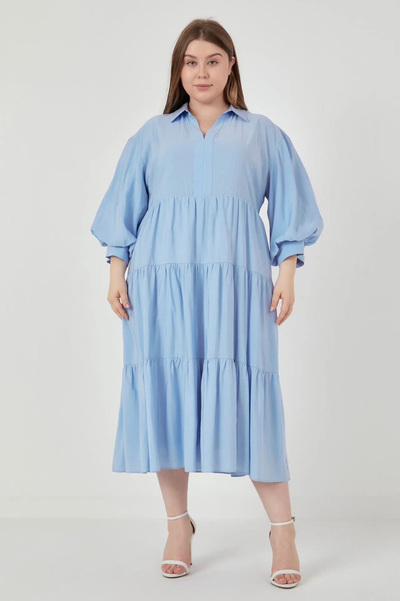 English Factory - Drop Shoulder Midi Dress