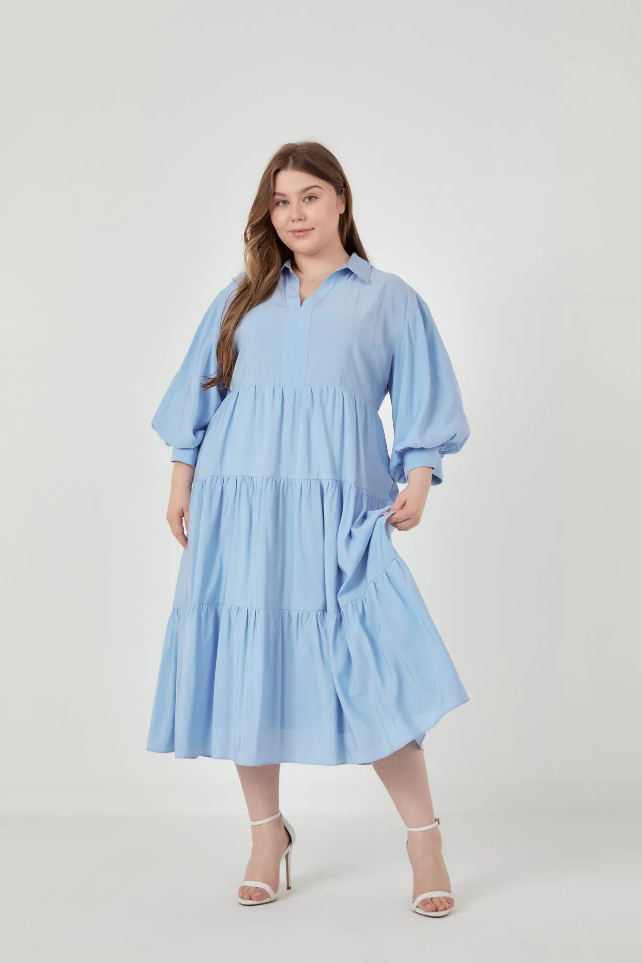 English Factory - Drop Shoulder Midi Dress