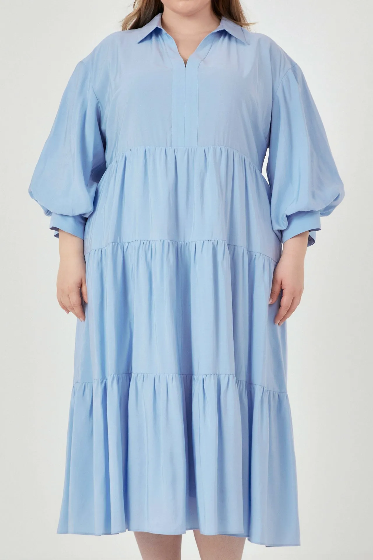 English Factory - Drop Shoulder Midi Dress