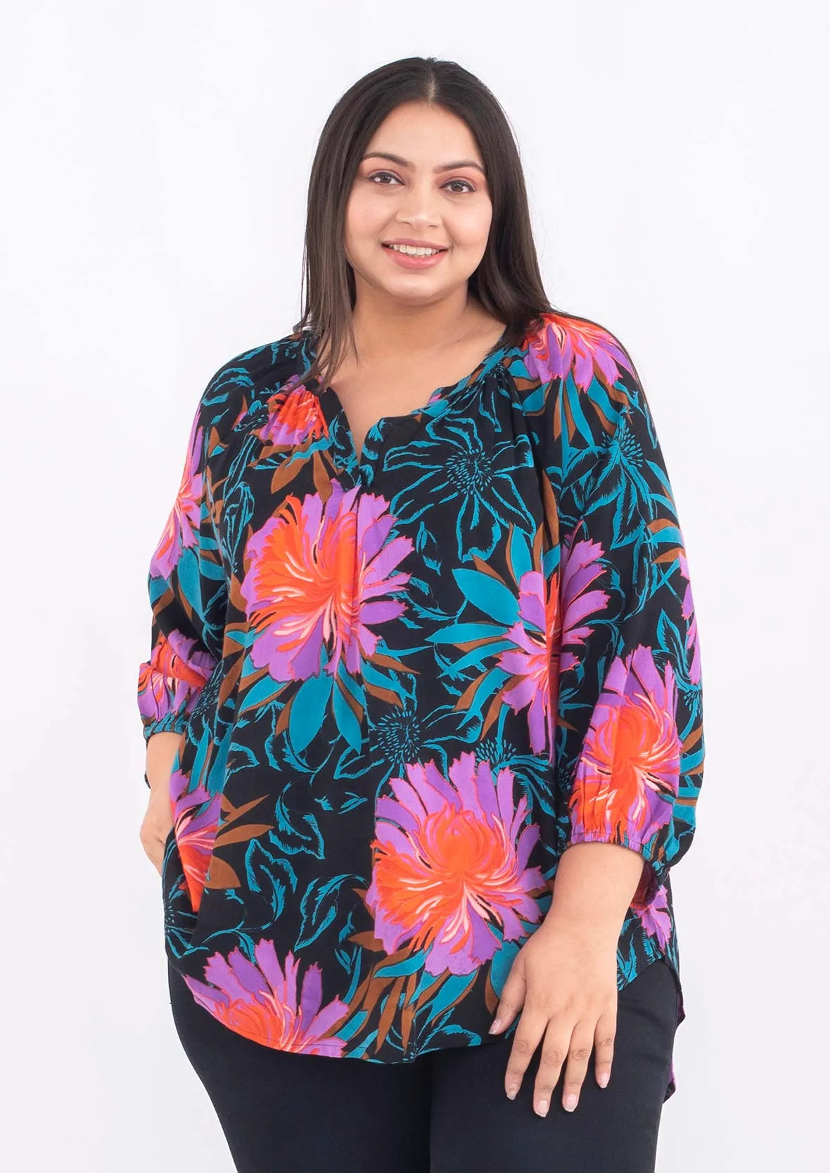 Exclusive Print Tunic Top