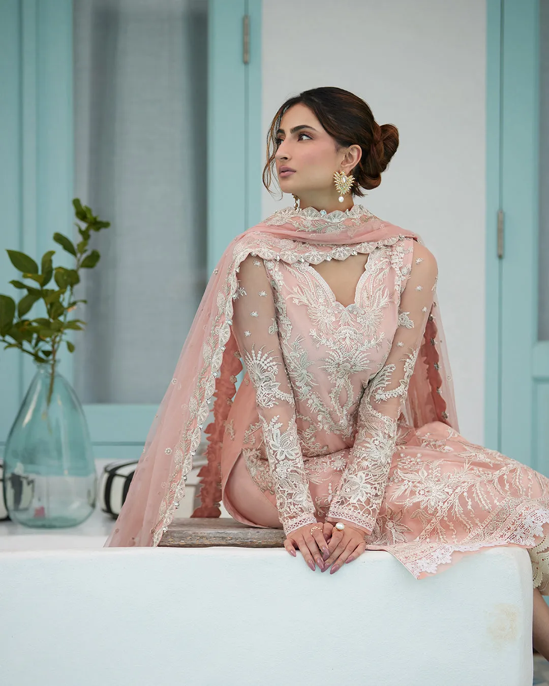 Faiza Saqlain Liliana x Palak Tiwari Luxury Lawn Collection 2024 – Valetta