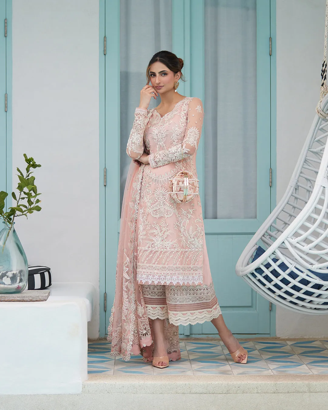 Faiza Saqlain Liliana x Palak Tiwari Luxury Lawn Collection 2024 – Valetta