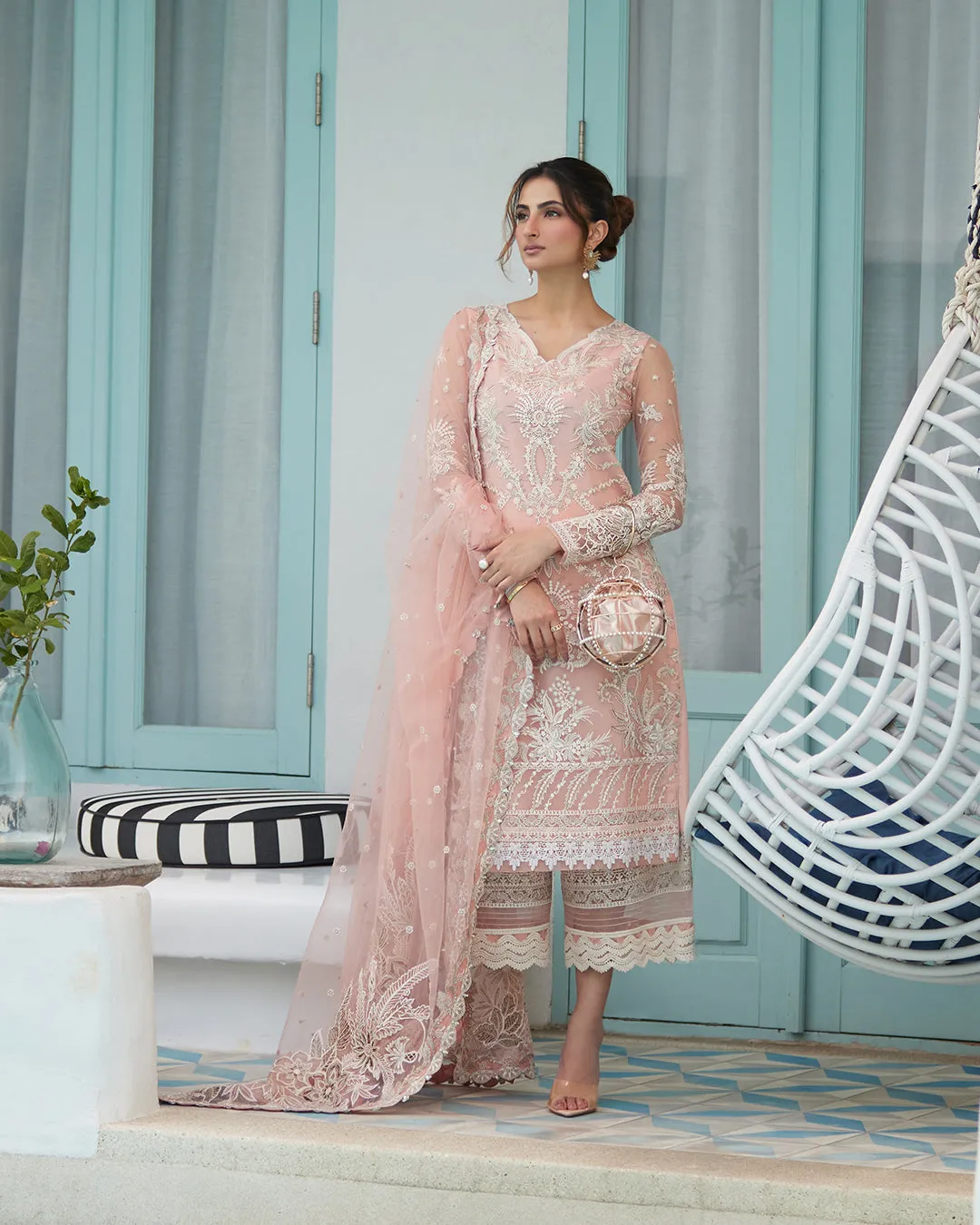 Faiza Saqlain Liliana x Palak Tiwari Luxury Lawn Collection 2024 – Valetta