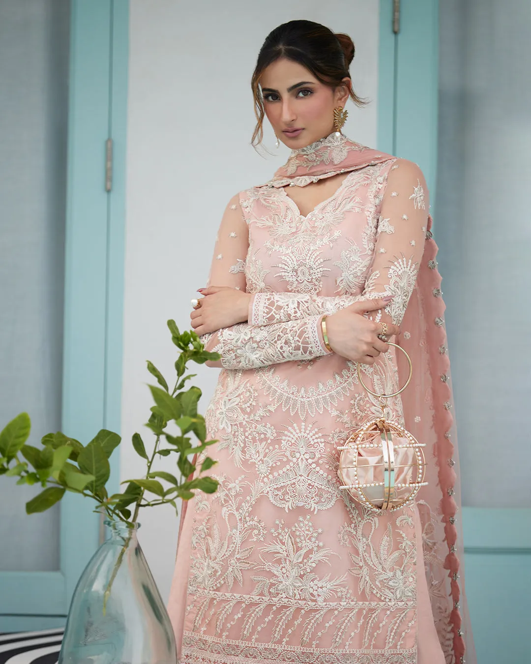 Faiza Saqlain Liliana x Palak Tiwari Luxury Lawn Collection 2024 – Valetta