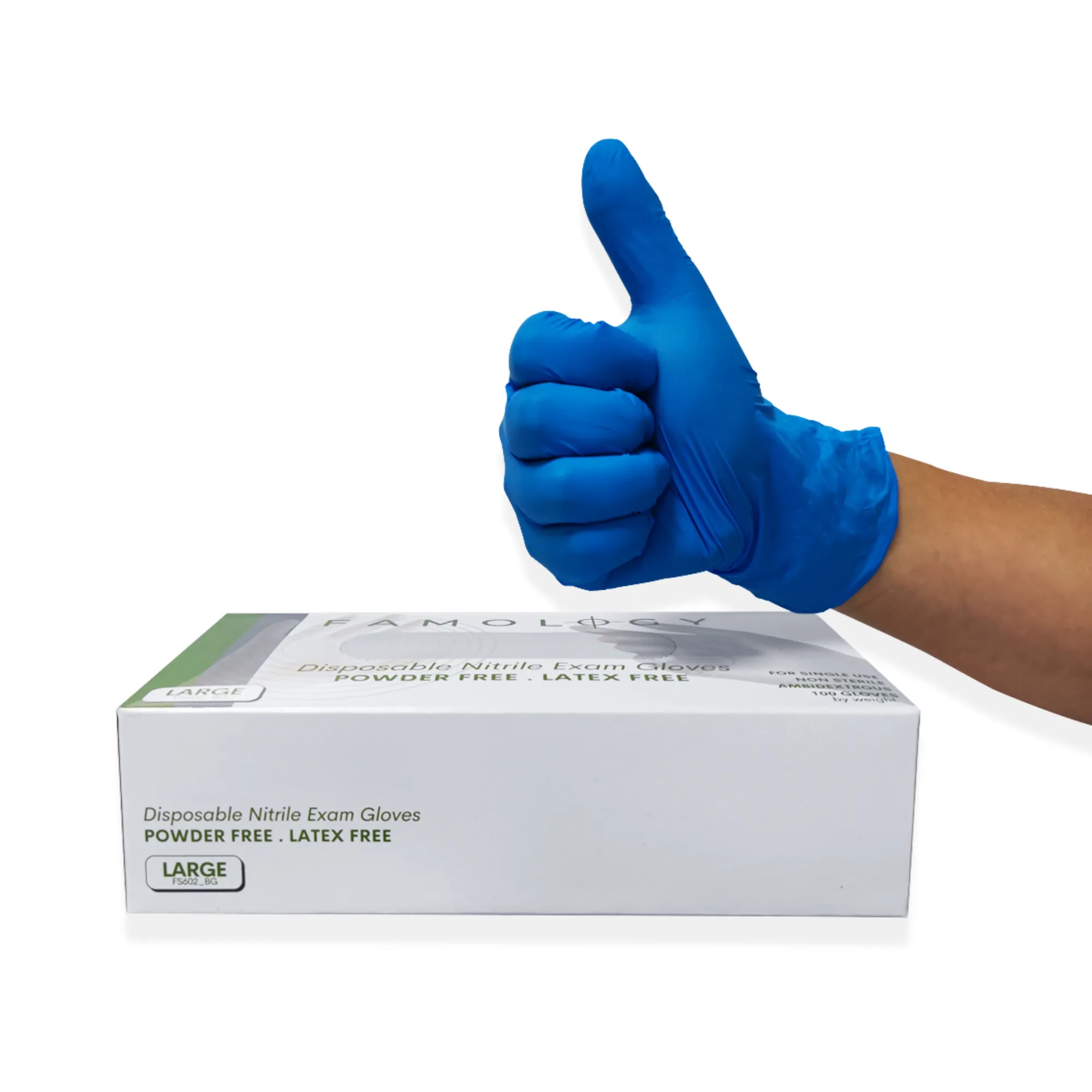 Famology Disposable Nitrile Exam Gloves - Wholesale