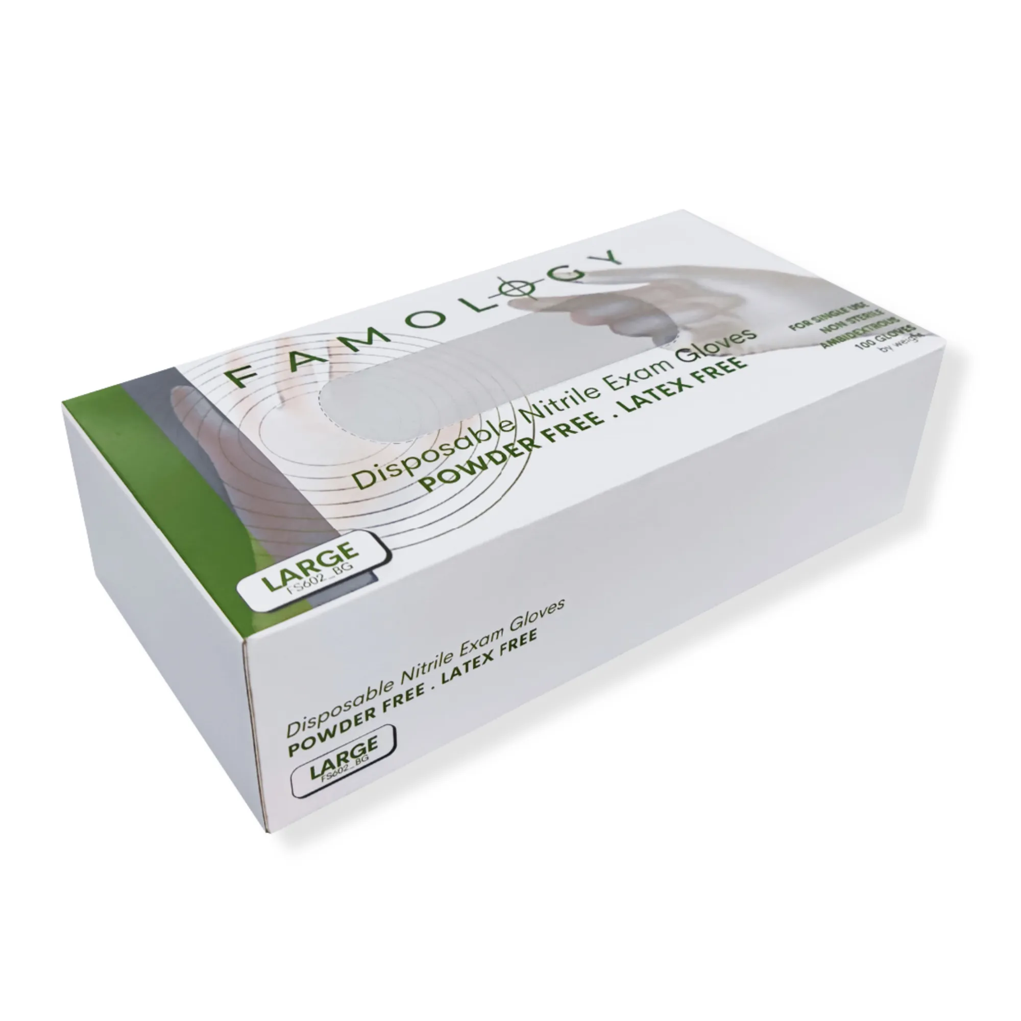 Famology Disposable Nitrile Exam Gloves - Wholesale