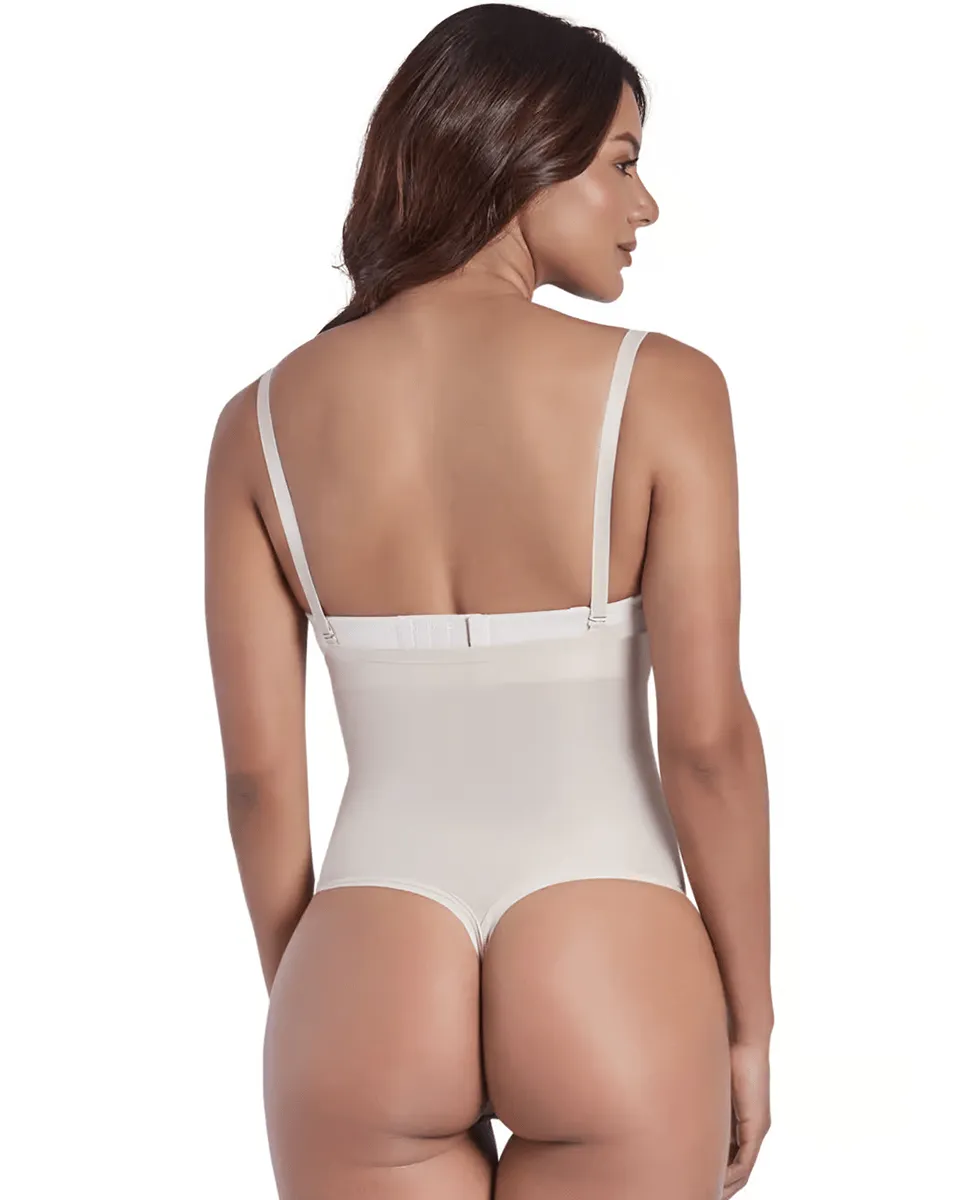 Final Sale Clearance Shaperlove Convertible Strap Thermal Thong Bodysuit