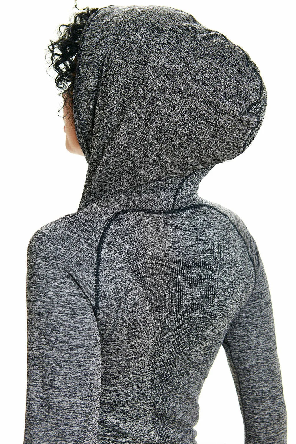 FITNESS Hooded Sport Jacket with zipper closure