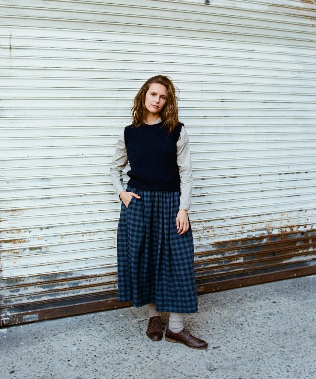 FLANNEL COTTON SKIRT