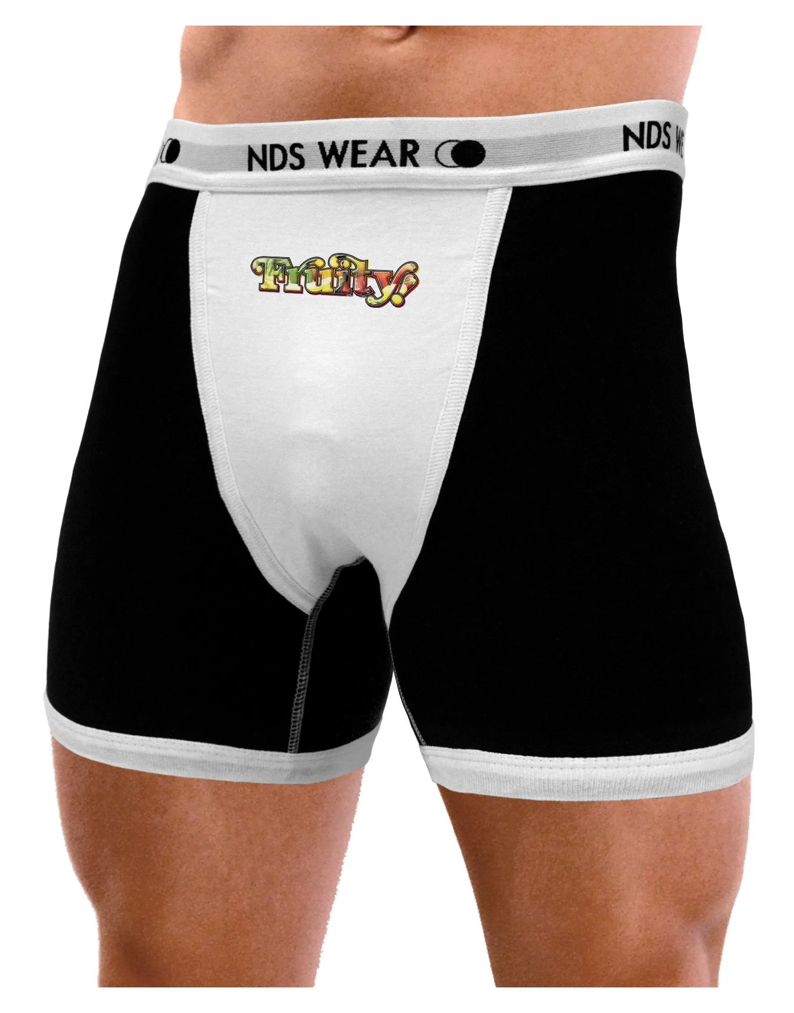 Fruity Text Mens Boxer Brief Underwear