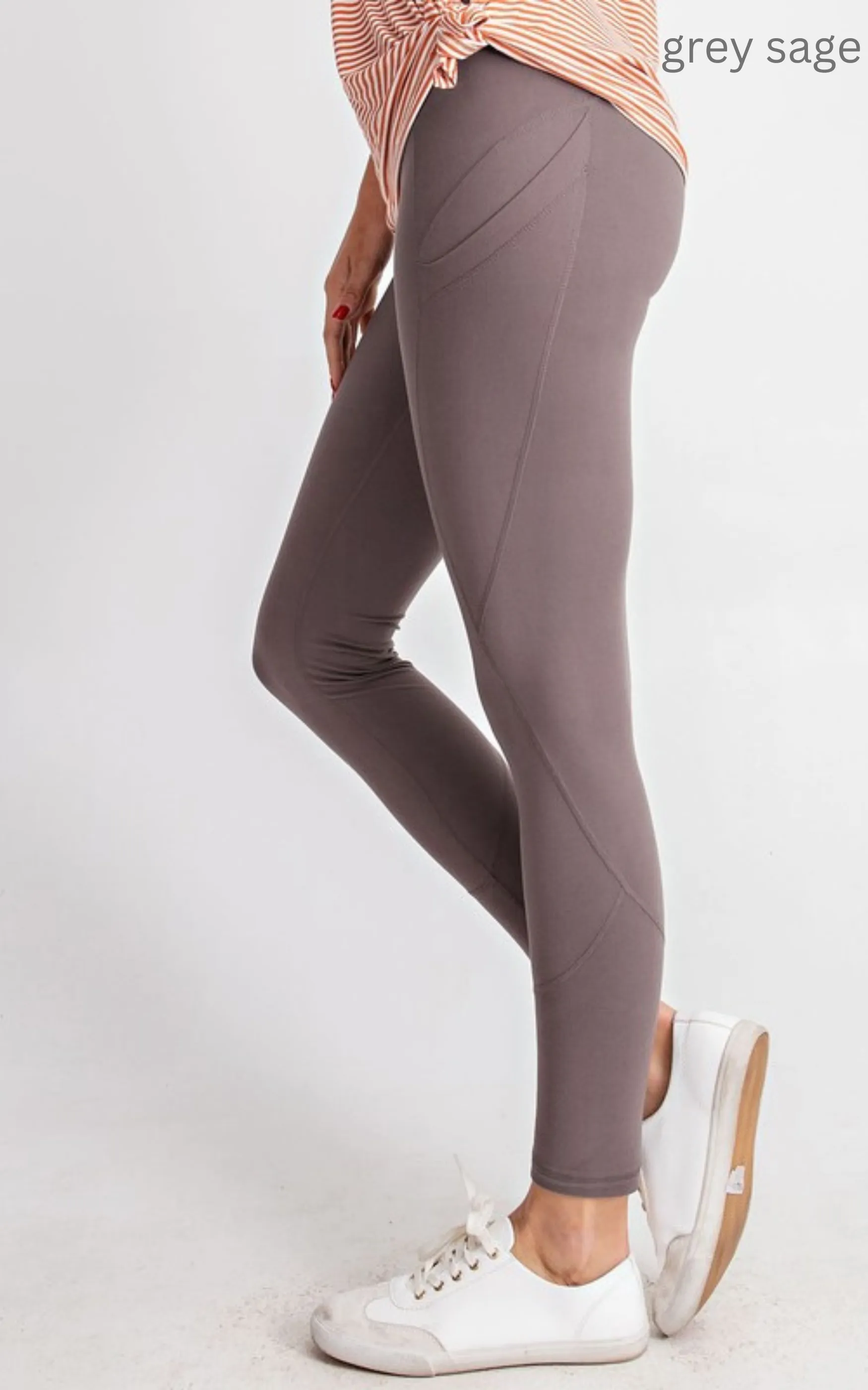 Full Length Yoga Leggings w/ Pockets | Rae Mode** - Final Sale