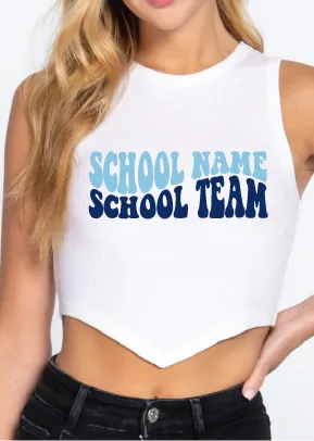 GameDay Perfection Super Crop V College Crop Top