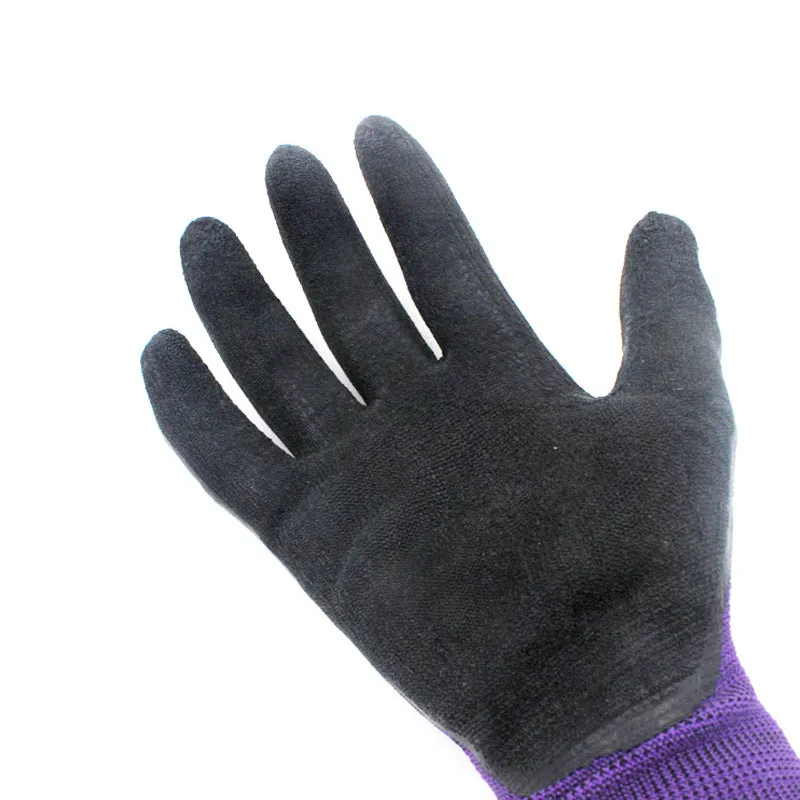 Garden Gardening Gloves Non-Slip Anti-Piercing Flower Planting Breathable and Wearable Labor Protection Work Safety Latex Wrinkle Gloves