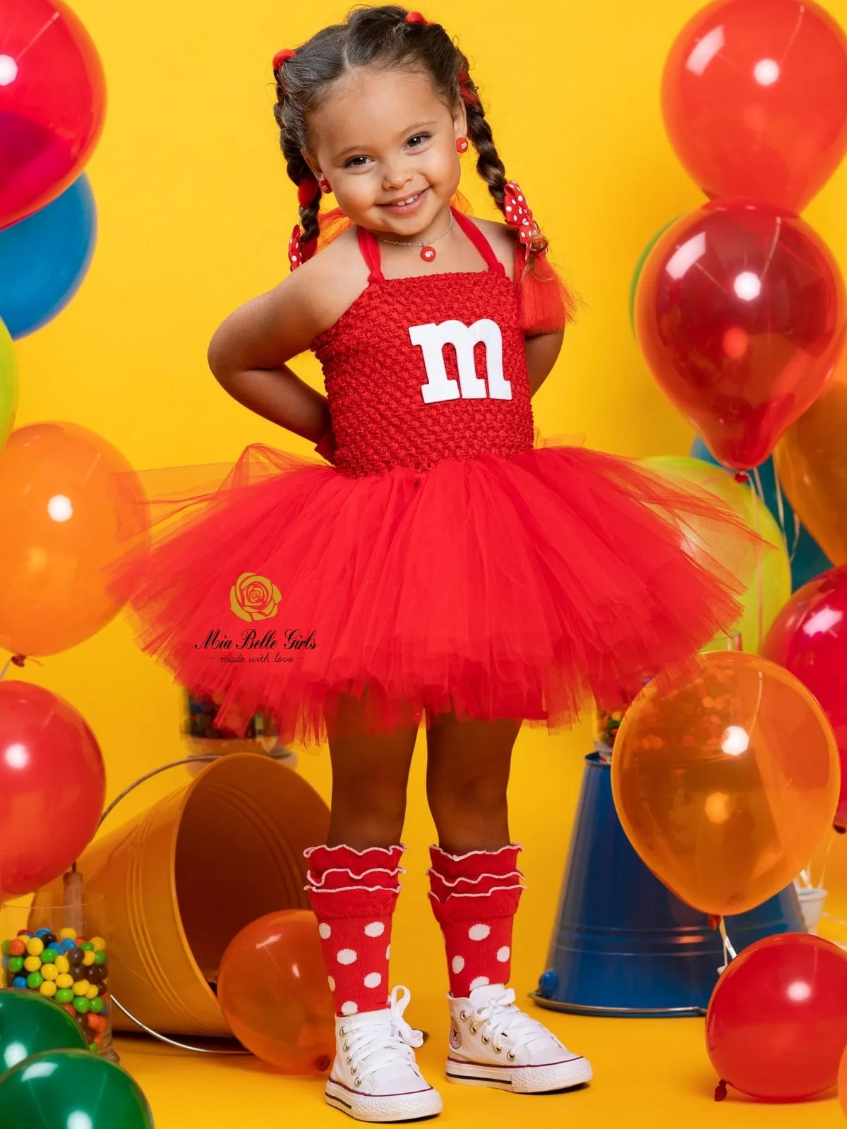 Girls M&M's Candies Trio Inspired Tutu Costume