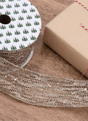 Gold Mesh Ribbon (10 Yards) | King of Christmas