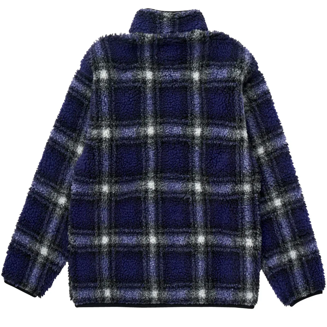 Gramicci Shadow Plaid Sherpa Jacket Purple Shadow Plaid