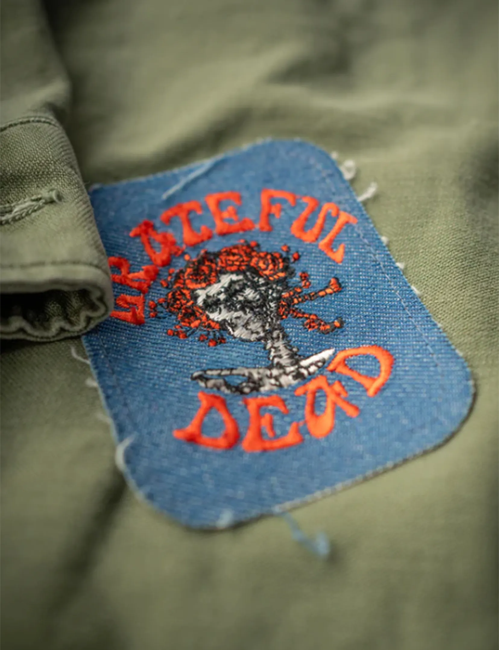 Grateful Dead Military Jacket, Army Fade