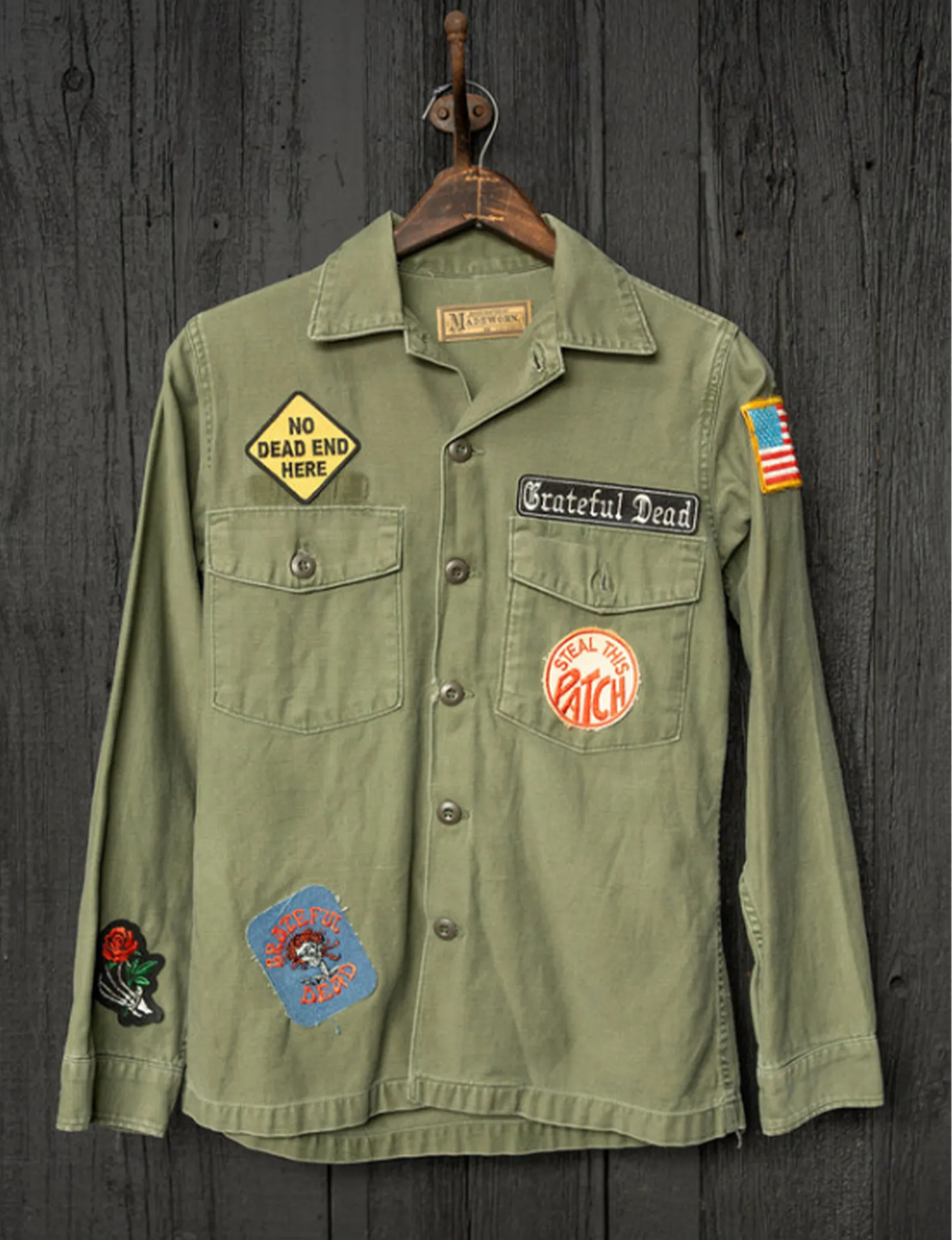 Grateful Dead Military Jacket, Army Fade