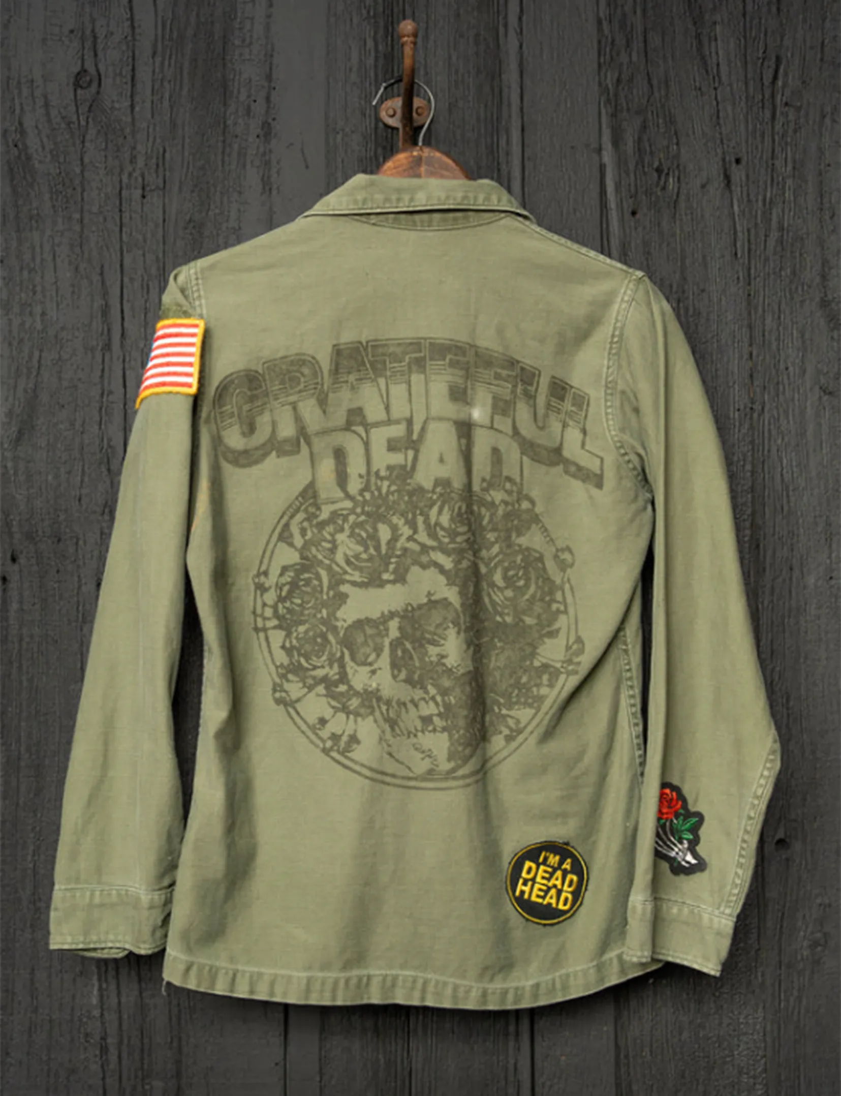 Grateful Dead Military Jacket, Army Fade