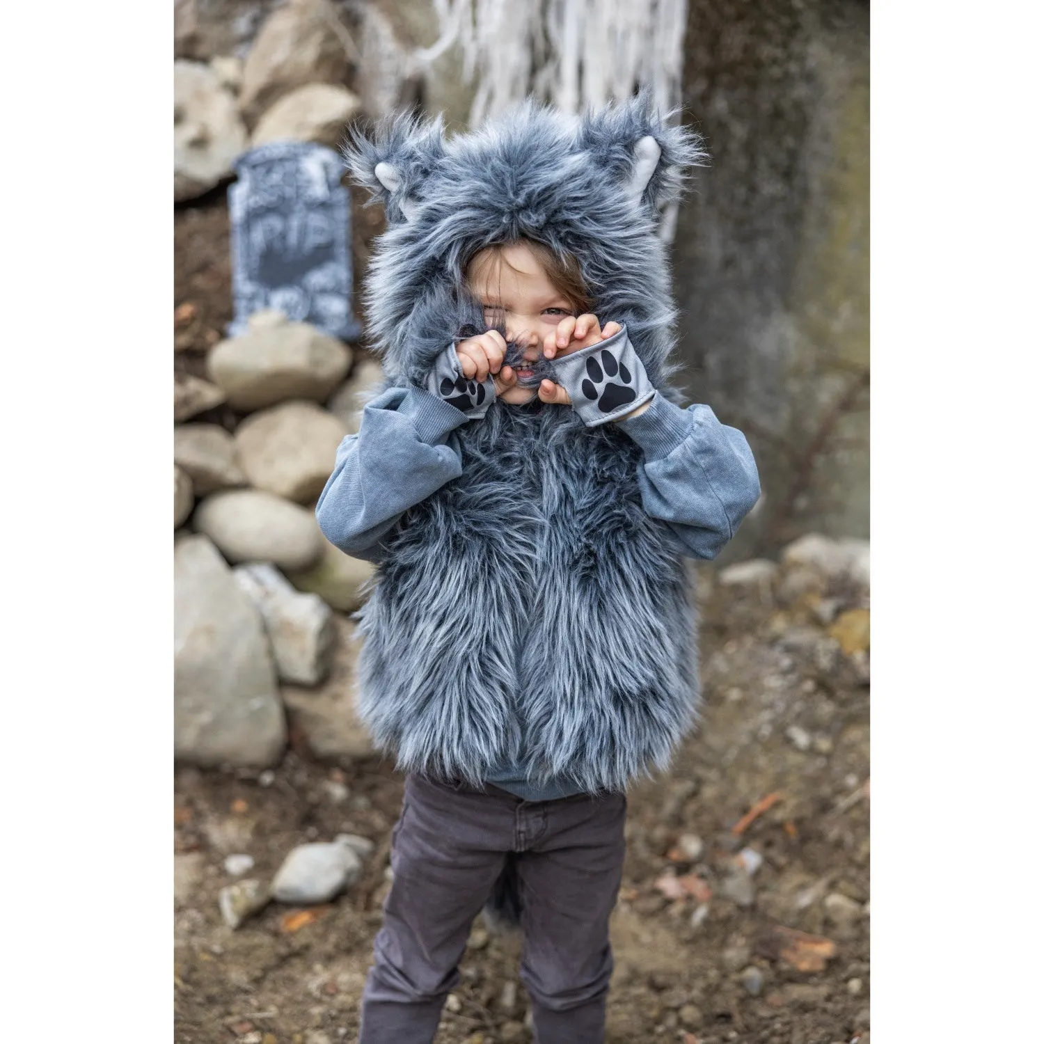 Great Pretenders Big Bad Wolf Vest with Gloves