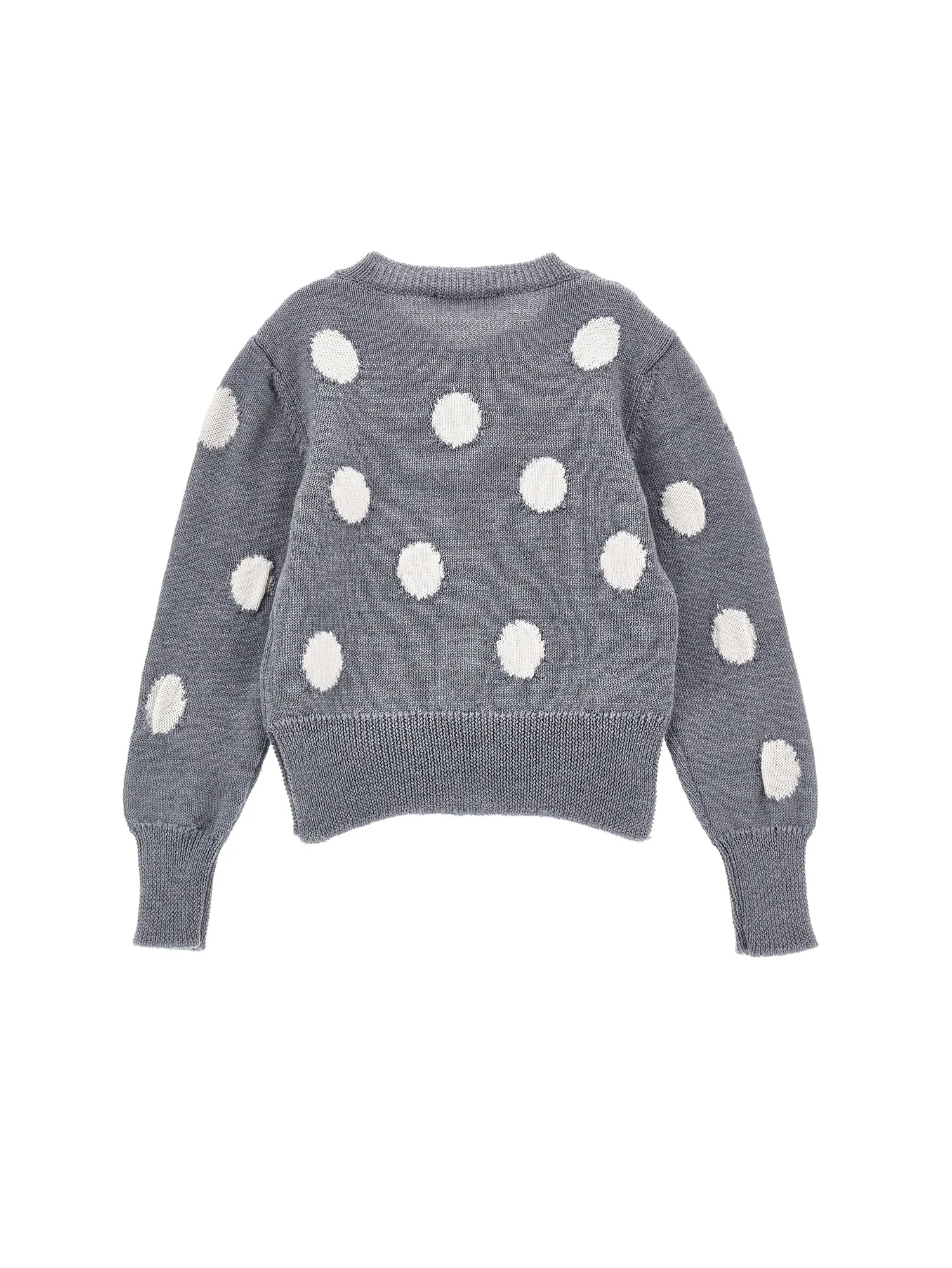 Grey Polka-dot Cardigan