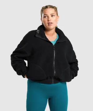 Gymshark Sherpa Jacket - Black