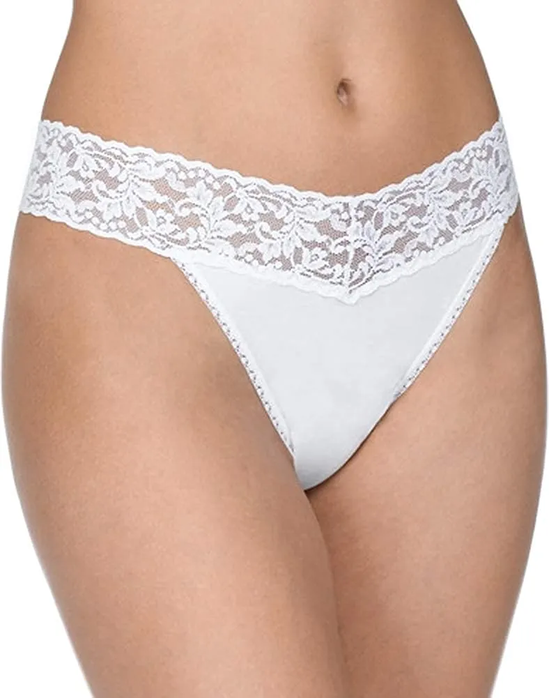 Hanky Panky Women's Supima Cotton Original Rise Thong