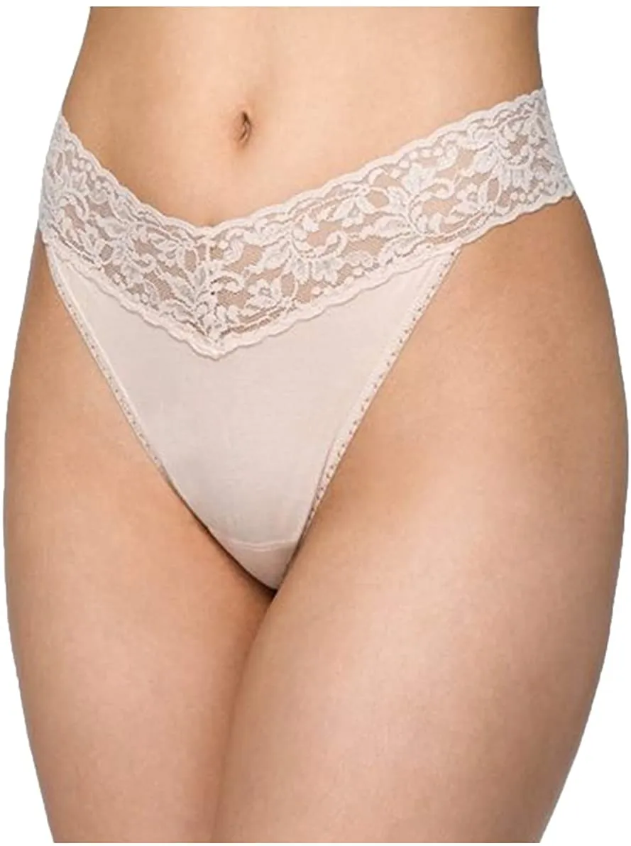 Hanky Panky Women's Supima Cotton Original Rise Thong