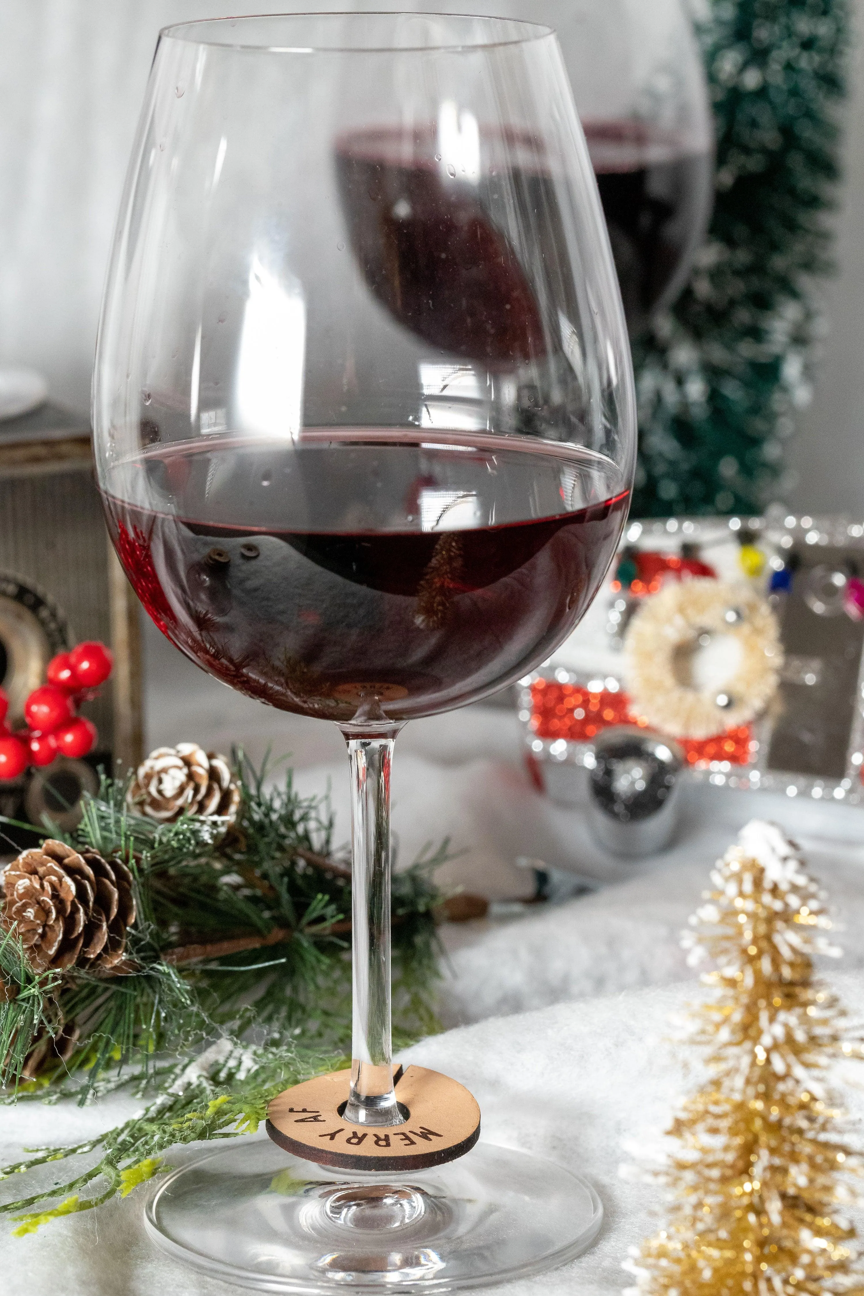 Holiday Wine Charms