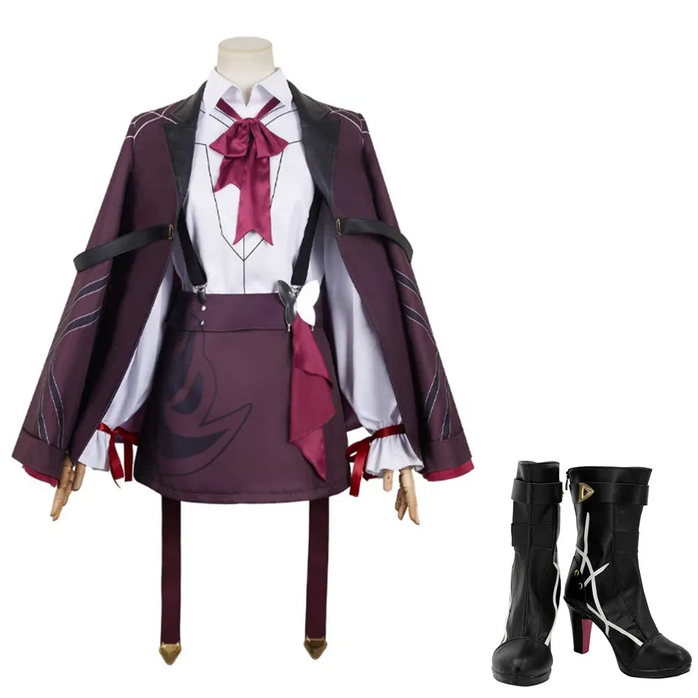 Honkai: Star Rail Kafka Women Purple Outfit Party Carnival Halloween Cosplay Costume