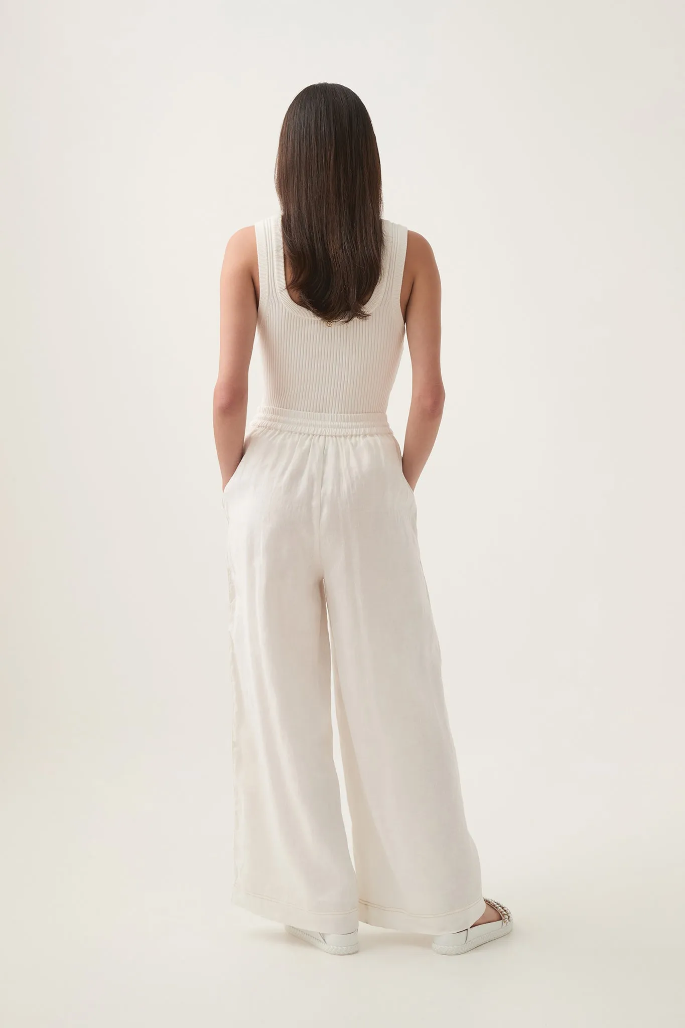 Imogen Logo Linen Pant