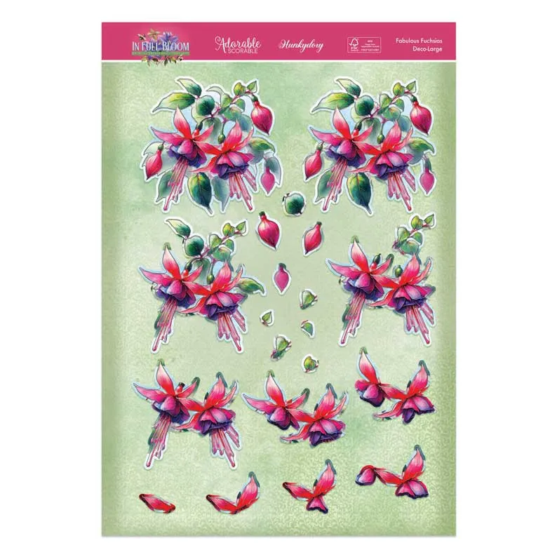 In Full Bloom Deco-Large Set - Fabulous Fuchsias