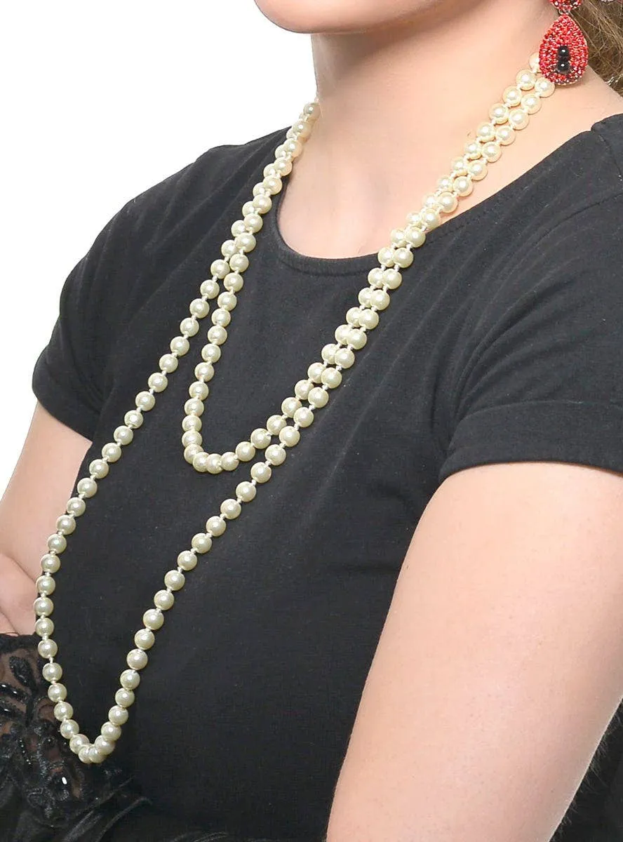 Jazzy 20s 5 Piece Black Chain Headband Gatsby Accessory Set