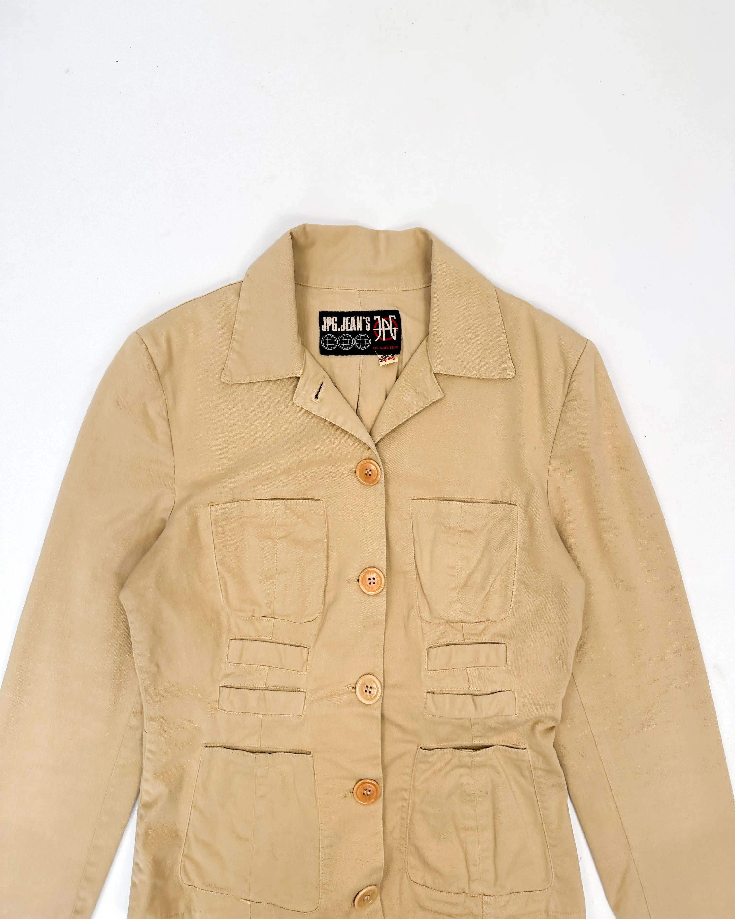 Jean Paul Gaultier Beige Utility Jacket 2000's