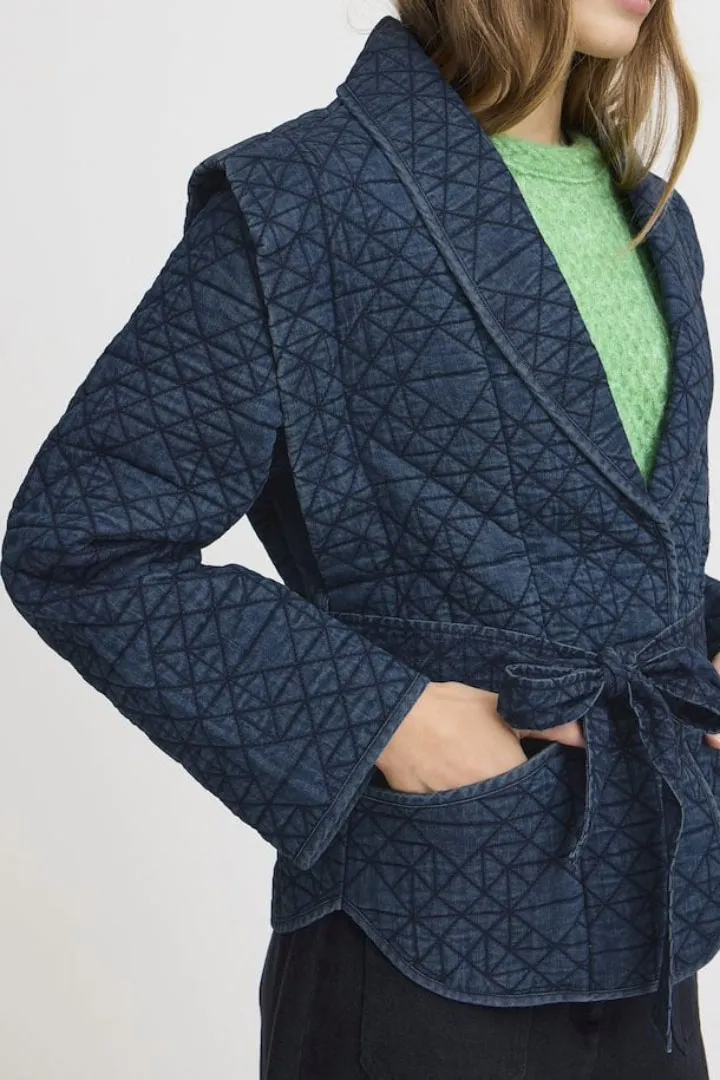 Jules Quilted Denim Jacket