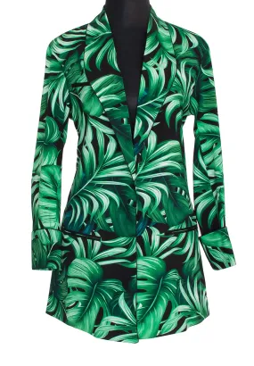 Jungle - Monstera Black / Green Blazer (Black)