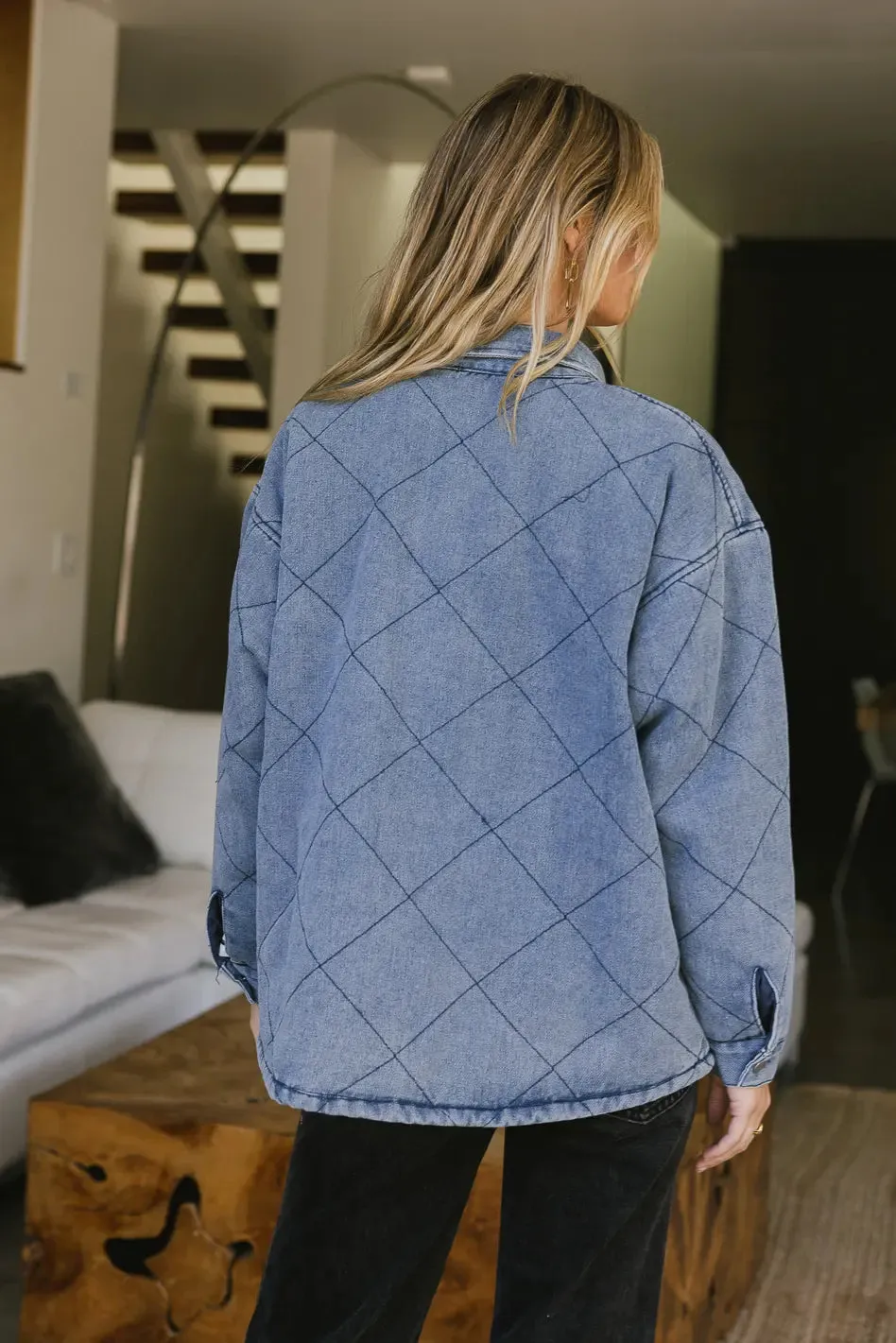 Kat Quilted Denim Jacket - FINAL SALE